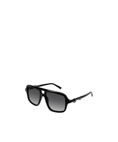 Gucci Eyewear Navigator Frame Sunglasses In Orange