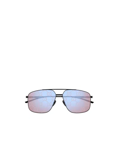 GUCCI GUCCI EYEWEAR NAVIGATOR FRAME SUNGLASSES