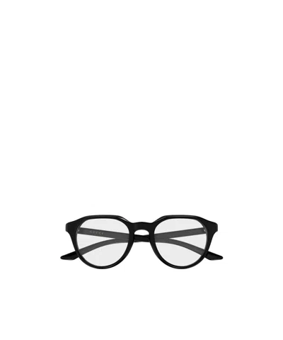 Gucci Eyewear Oval Frame Glasses In Black