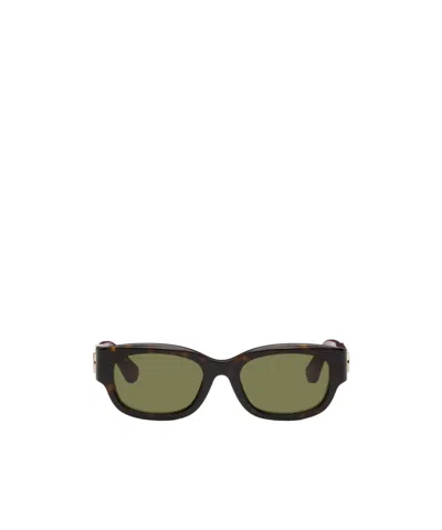 Gucci Eyewear Oval Frame Sunglasses In Green