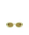 Gucci Eyewear Oval Frame Sunglasses In Multi