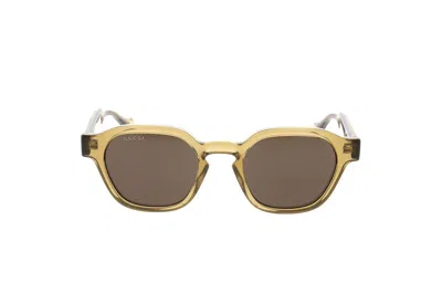 Gucci Square-frame Sunglasses In Yellow