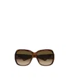 Gucci Eyewear Oversized Frame Sunglasses In Brown