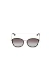 Gucci Eyewear Oversized Frame Sunglasses In Gray