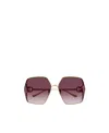 Gucci Gradient Oversize-frame Sunglasses In Red
