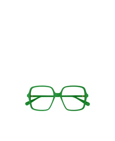 Gucci Eyewear Oversized Square Frame Glasses In Green