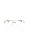 Gucci Eyewear Pilot Frame Glasses In White