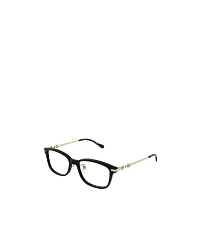 Gucci Eyewear Rectangle Frame Glasses In Black