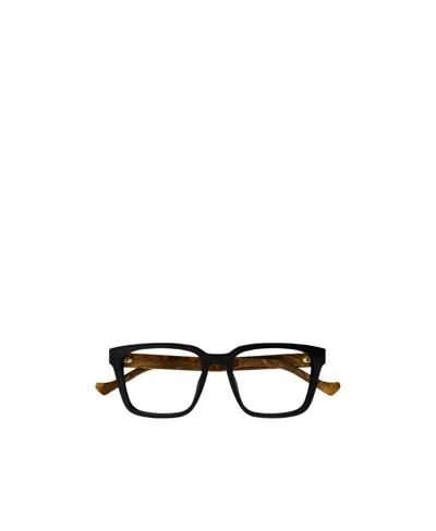 Gucci Eyewear Rectangle Frame Glasses In Black