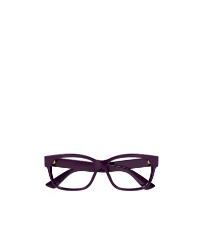 Gucci Eyewear Rectangle Frame Glasses In Black