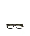 Gucci Tortoiseshell Logo-engraved Glasses In Black