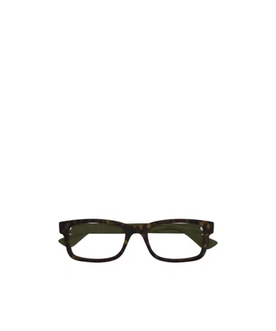 GUCCI GUCCI EYEWEAR RECTANGLE FRAME GLASSES