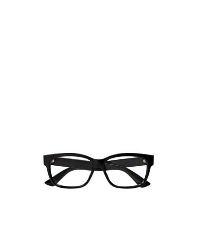 Gucci Eyewear Rectangle Frame Glasses In Black