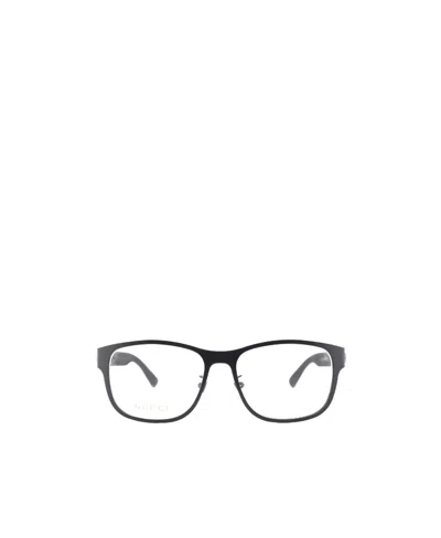 Gucci Eyewear Rectangle Frame Glasses In Black
