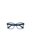 Gucci Eyewear Rectangle Frame Glasses In Blue