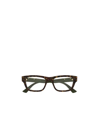 Gucci Eyewear Rectangle Frame Glasses In Multi