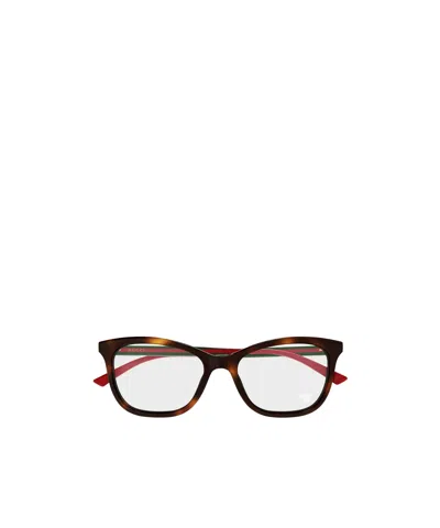 Gucci Eyewear Rectangle Frame Glasses In Multi