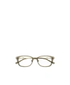 Gucci Eyewear Rectangle Frame Glasses In Nude