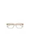 Gucci Eyewear Rectangle Frame Glasses In Nude