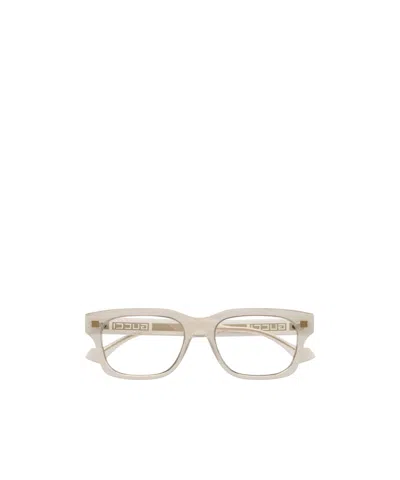 Gucci Eyewear Rectangle Frame Glasses In Nude