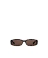 Gucci Eyewear Rectangle Frame Sunglasses In Green