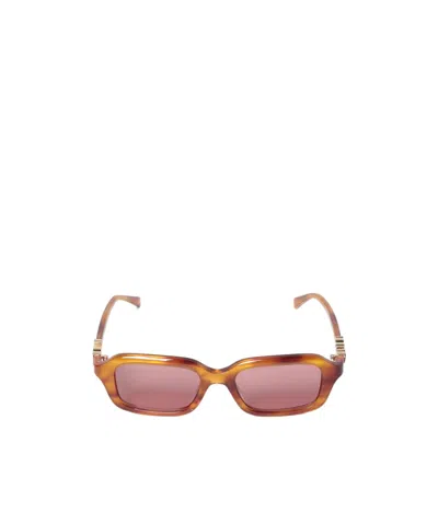 GUCCI GUCCI EYEWEAR RECTANGLE FRAME SUNGLASSES