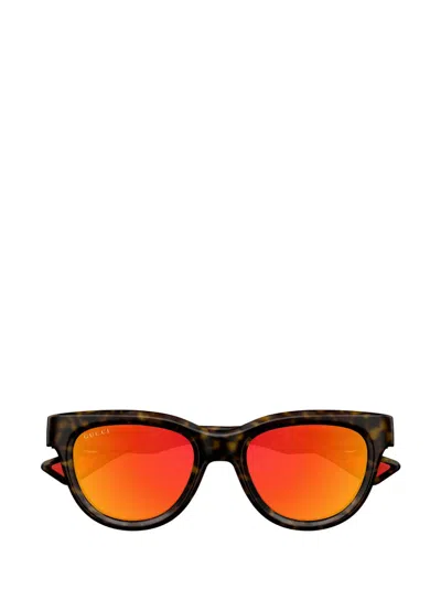 Gucci Eyewear Rectangle Frame Sunglasses In Multi