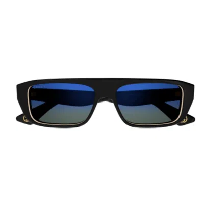 Gucci Gg1617s003 Black Black Blue In Multi