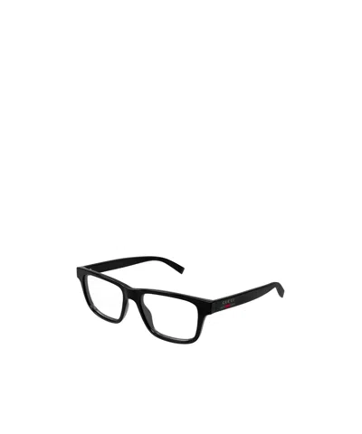 Gucci Eyewear Rectangular Frame Glasses In Black