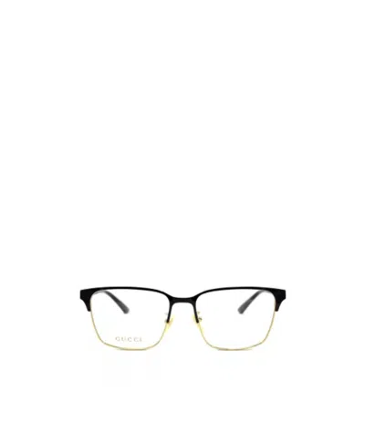 Gucci Eyewear Rectangular Frame Glasses In Black