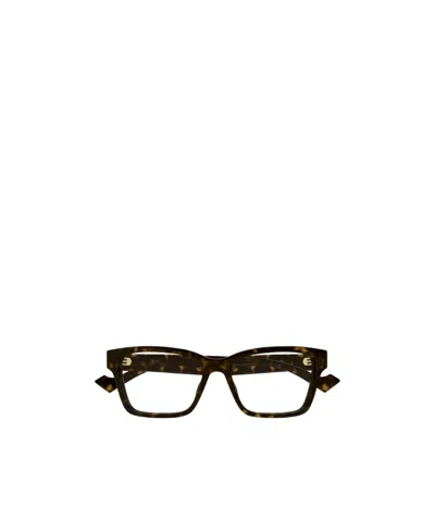 Gucci Eyewear Rectangular Frame Glasses In Black