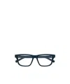 Gucci Eyewear Rectangular Frame Glasses In Blue