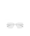Gucci Eyewear Rectangular Frame Glasses In Gray