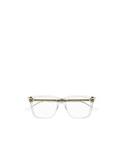 Gucci Eyewear Rectangular Frame Glasses In White