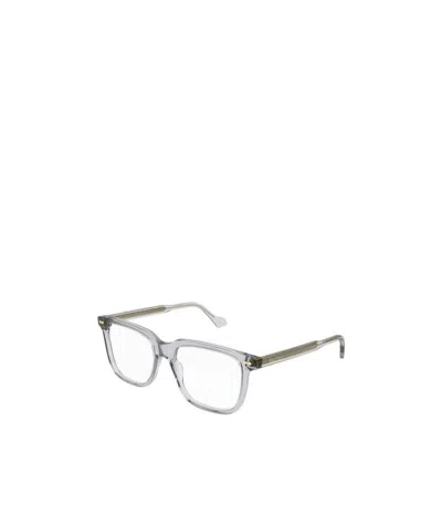 Gucci Eyewear Rectangular Frame Glasses In White