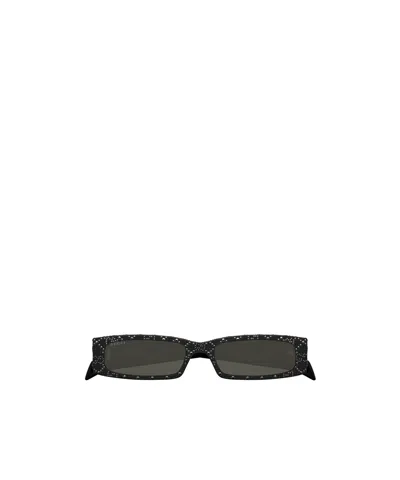 Gucci Rectangle-frame Sunglasses In Black