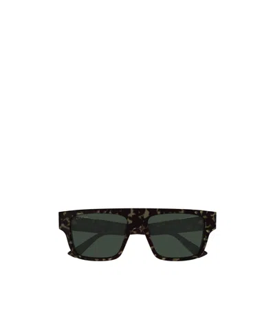 Gucci Eyewear Rectangular Frame Sunglasses In Black