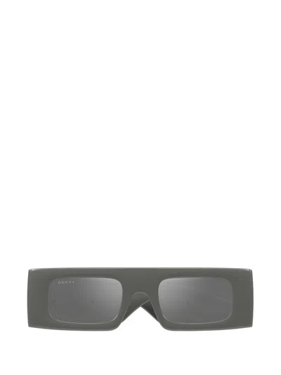Gucci Eyewear Rectangular Frame Sunglasses In Grey