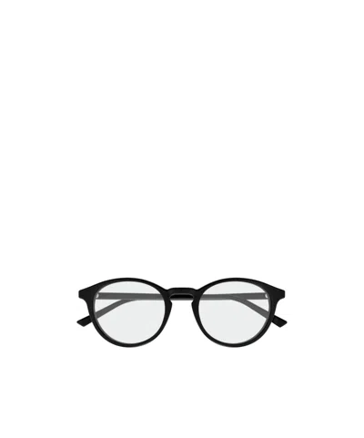 Gucci Eyewear Round Frame Glasses In Black