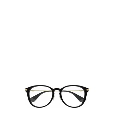 Gucci Eyewear Round Frame Glasses In Black