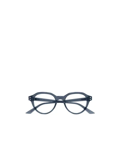 Gucci Eyewear Round Frame Glasses In Blue