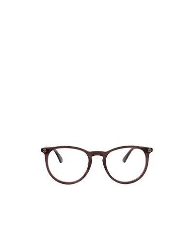 Gucci Eyewear Round Frame Glasses In Brown