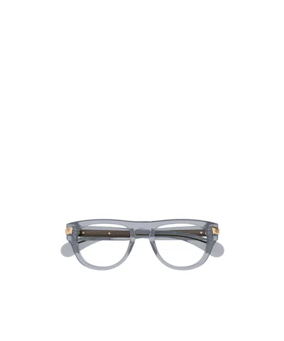 Gucci Eyewear Round Frame Glasses In Gray