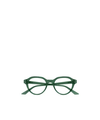 Gucci Eyewear Round Frame Glasses In Green