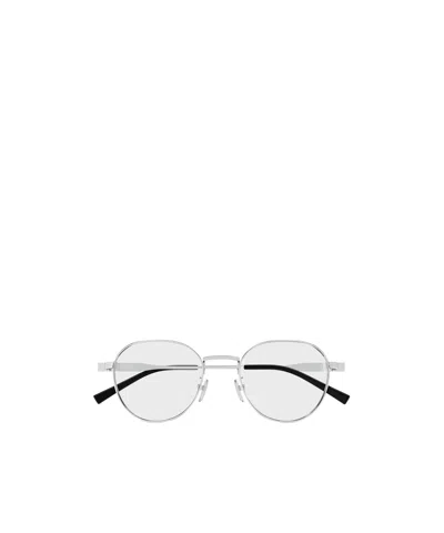 Gucci Eyewear Round Frame Glasses In Gray