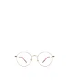 Gucci Eyewear Round Frame Glasses In White