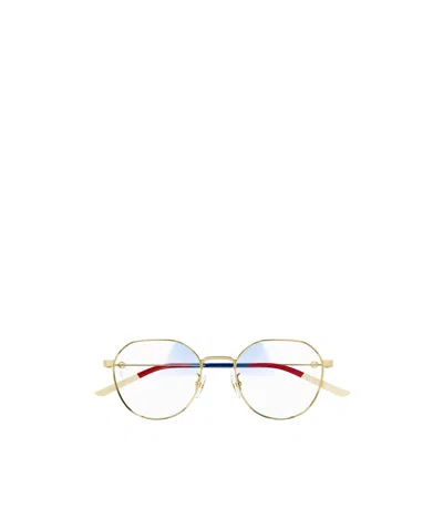 Gucci Eyewear Round Frame Glasses In White