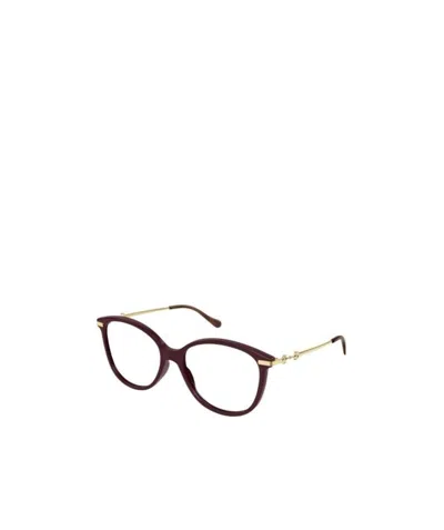 Gucci Eyewear Round Frame Glasses In White
