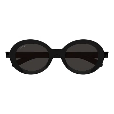 Gucci Eyewear Round Frame Sunglasses In Black