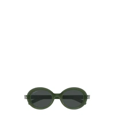 Gucci Eyewear Round Frame Sunglasses In Black